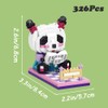 Myweyde Mini Panda Building Blocks, Micro Mini Bricks Red Bamboo/Watermelon/Heart,