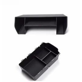 2pcs/set Compatible with Honda 11th Gen Civic 2022-2025 Multiple Compartments Center Console Secondary Organizer Storage Insert Tray Armrest Storage Box Container For Civic 2022 2023 2024 2025