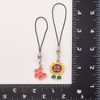LEGENTLISUR 16Pcs Bee Flower Phone Charms Cute Alloy Enamel Cell