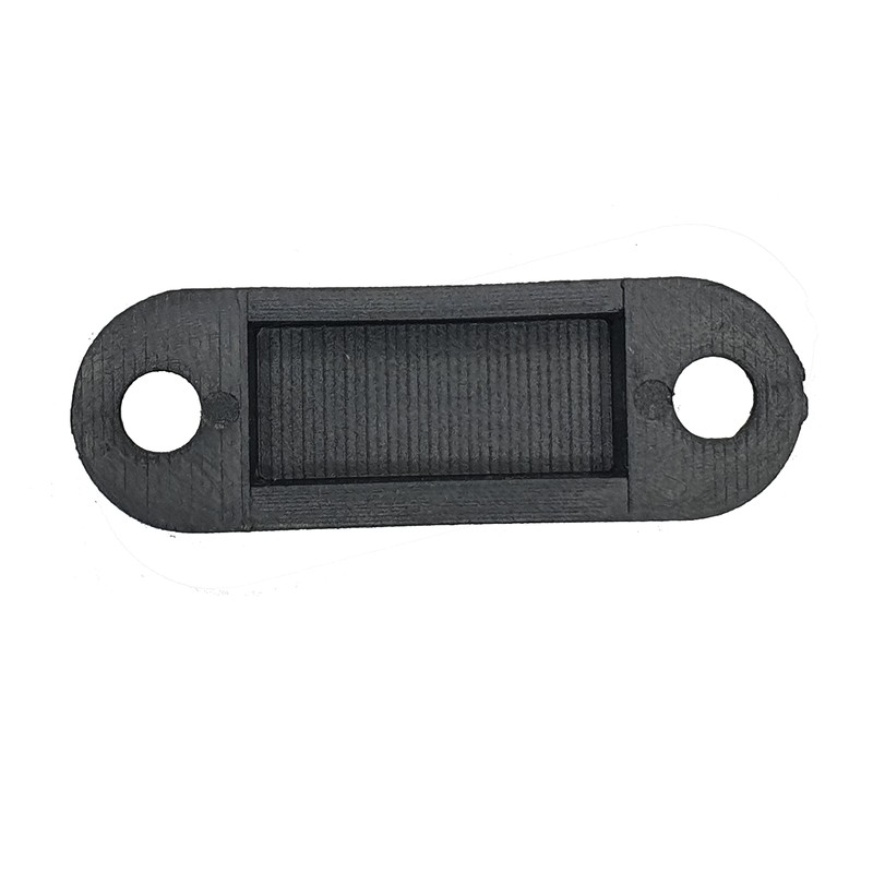 Door Latch Keep Strike Dust Box Black Plastic Small 75mm