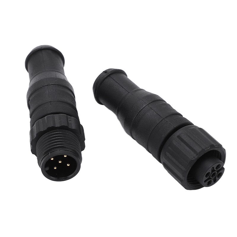 2PCS Marine for NMEA 2000 Terminators M12 Male Female 5