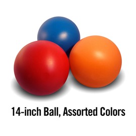 Doggie Dooley B00CIT99BC Virtually Indestructible Best Ball (hard plastic, colors may vary), All Breed Sizes , 14 inch