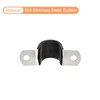 TOP-VIGOR 22Pcs 18mm(3/4") Cable Clamp, Rubber Pipe Strap Rubber Cushioned
