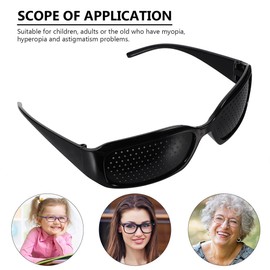 4 Piezas Gafas Estenopeicas Correctivas, Gafas De ProteccióN Con Marco Completo, Mejoran La VisióN Y Reducen EstréS