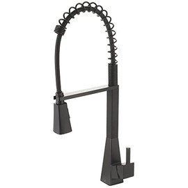 Olympia K-5070-MB i3 Single Handle Pre-Rinse Spring Pull-Down Kitchen Faucet Matte Black