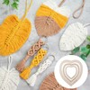 HICOHAND Cutting Template Macrame, Heart Shaped Feather Cutting Template Macrame