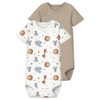NAME IT Unisex Baby Nbnbody 2P SS Beige Animal Noos,