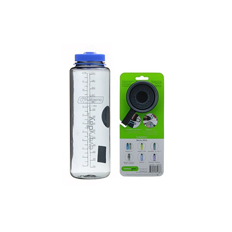 Nalgene Grey with Black Cap Silo Tritan 1.4L Replacement Bottle