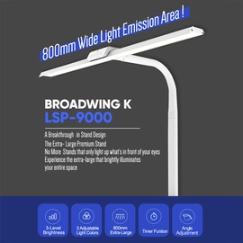 Broadwing K Base LED Wide Stand LSP-9000 Desk Lamp (Lighting)
