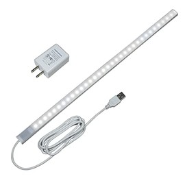 IKSACE LED Under Cabinet Lights Dimmable, 17inch USB Plug in LED Closet Light Bar with Touchless Sensor, Magnetic Mounted, Under Counter Lights for Kitchen (Neutral White 4000K)