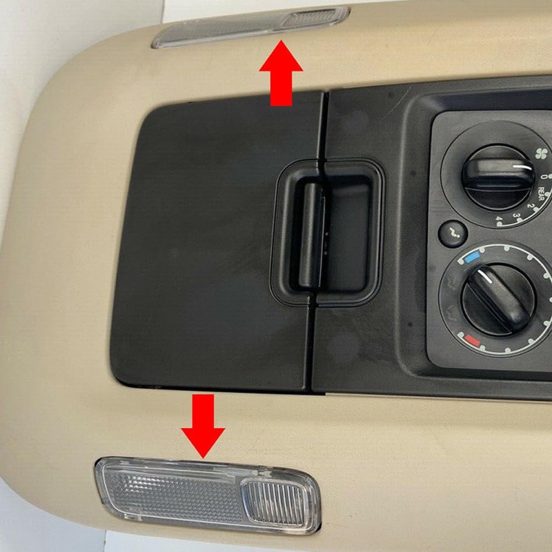 KACEPAR 3L1Z-13783-AA/JDM-047, Front Driver/Passenger Side Console Mounted Dome Light Lens