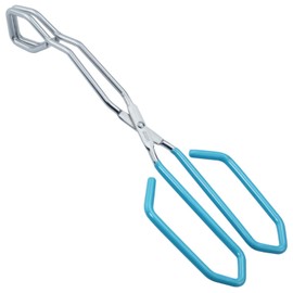 HINMAY Kitchen Scissor Tongs 11-Inch Heavy Duty Stainless Steel Scissor Cooking Tongs