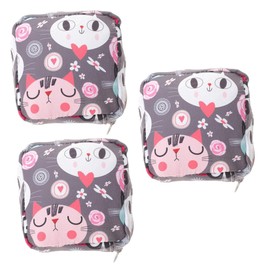 FOMIYES 3pcs Sanitary Napkin Bag for Women Travel Size Period Pouch Pockets for Toiletry Products and Small Belongings
