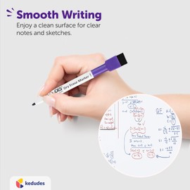 Premium Magnetic Dry Erase Whiteboard Sheet 17" x 11" Includes 6 Markers