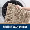 smiry Chenille Bath Mat, 40 x 60 cm, Non-Slip Super