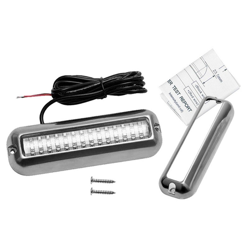 LED Boat Light, 42 LEDs Waterproof 316 Stainless Steel Underwater