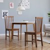 Giantex Wood Dining Chair Set of 2, Farmhouse Wooden Dining