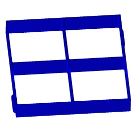 ConcreteMoldz Concrete Mold with 4 Identical Square Grids, Concrete Forms, Walkways