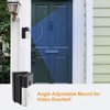 QIBOX Adjustable (30 to 55 Degree) Angle Doorbell Mount Compatible