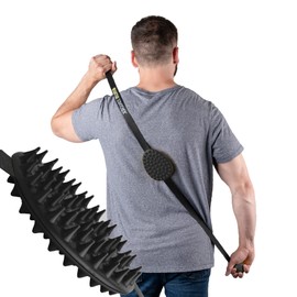 Cactus Scratcher Original Back Scratcher for Itching Relief, 2-Sided Aggressive & Soft Spike, Long Handheld, Ideal for Hard-to-Reach Area – Perfect for Mother's Day Gifts for Mom, Gift for Her (Black)