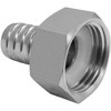 Beduan Stainless Steel Garden Hose Swivel Fitting 1/2" Barb x