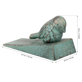 TEHAUX Cast Iron Door Stop, Decorative Door Stoppers Cute Bird Door Stop Door Stopper for Floor Bird Doorstop No Drilling Iron Door Wedge for Home Office