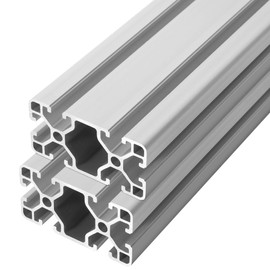 IXGNIJ 4080 T Slot Aluminum Extrusion for 3D Printer Parts and CNC DIY Silver 400mmX2