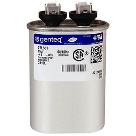 GENTEQ 27L567 Capacitor Polypropylene PP Film 15UF, 370V, 6%, QC
