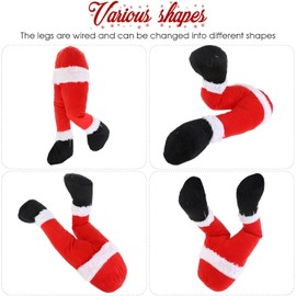 Christmas Plush Santa Christmas Decoration Christmas Tree,Santa Ornaments Santa Legs Decoration Christmas Ornament
