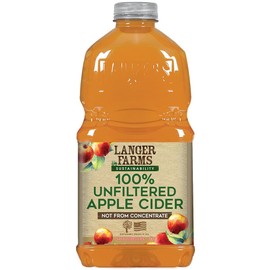 Langer Farms Unfiltered 100% Apple Cider,Not from Concentrate, 64 Fl Oz (Pack of 8)