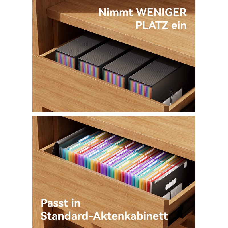 ABC life Document Folder A4 26 Compartments Accordion Sorting Folder