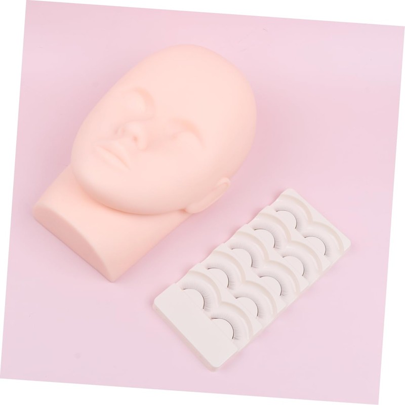 Minkissy Professional Eyelash Extensions Kit Lash Grafting Practice Model Head