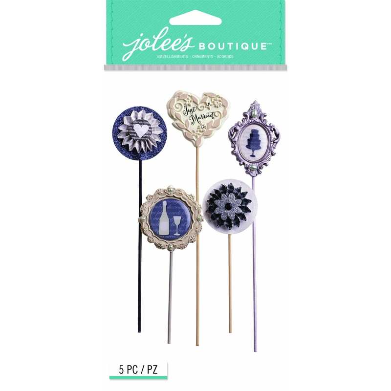 EK Success Jolee's Boutique Dimensional Stickers, Wedding Silhouette Sticks