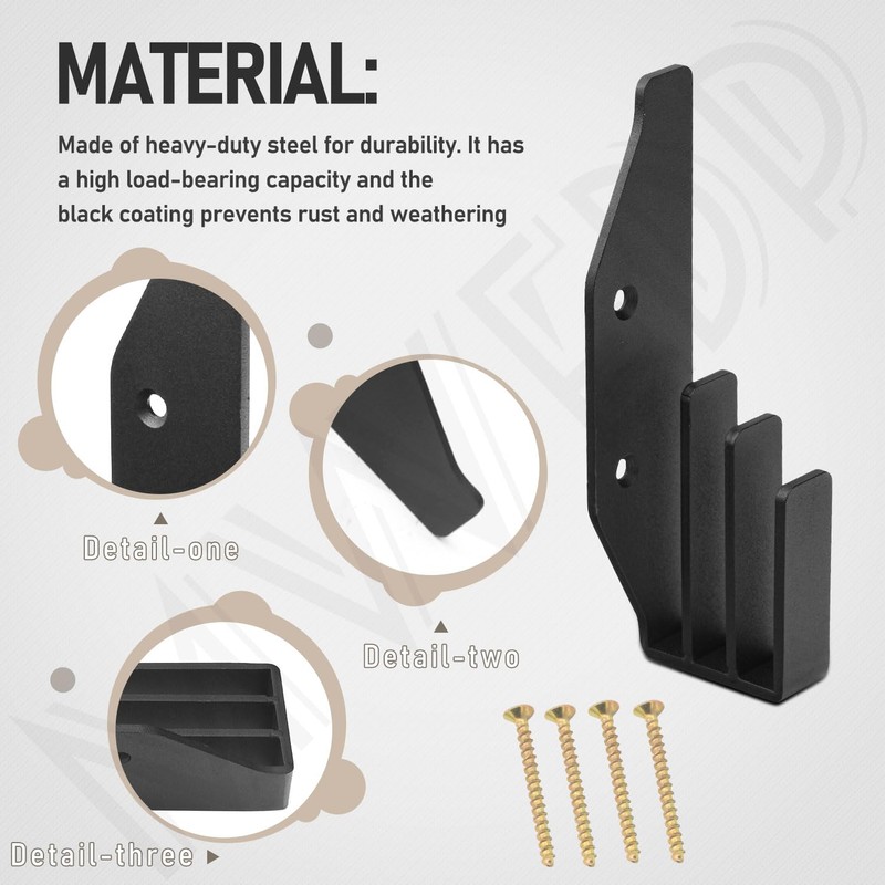 2 Pack Track Saw Guide Rails Holders, Track Mount Storage