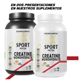 Creatina Monohidratada Mx Sport 1kg 200 Servicios Sabores Naranja