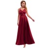 Women Satin Infinity Dress with Bandeau Halter Neck Convertible Bridesmaid