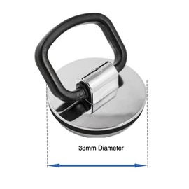 Chrome Bathroom Basin Plastic Plug with Easy Grip Handle 38mm Diameter