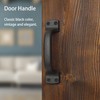 Livfodrm Black Barn Door Handles Cast Iron Gate Handle, Rustic