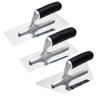 Venetian Plaster Finishing Trowel Set 3 PC Polished Stainless Steel