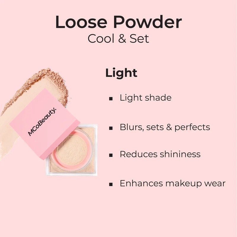 MCoBeauty Cool & Set Loose Powder - Light