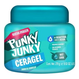 Cera Gel Cabello Punky Junky Efecto Húmedo 270g
