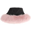Erying Fuzzy Bucket Hat for Women Fluffy Faux Fur Warm