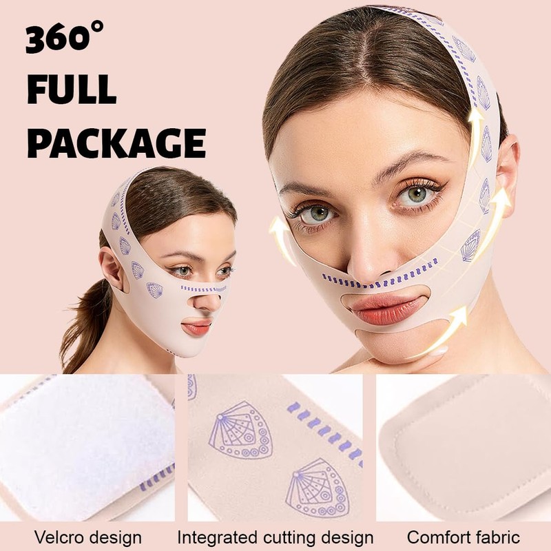 MKVZIYE V Face Masks, Reusable V-Line Mask, for Double Chin