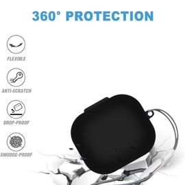 Silicone Case Compatible with Beats Powerbeats Pro 2 with Lanyard and Keychain, Cute Anime Funny Cartoon Soft Shockproof Protective Cover for Powerbeat pro 2 for Man Women