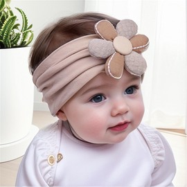 LDDCX Baby girls flower headbands 3 pack Hair Band Headwear Hairbands Hair Accessories.(FD121-White Pink Oatmeal)