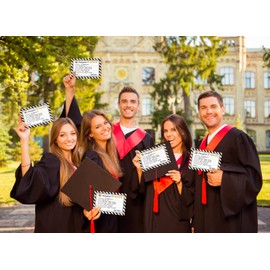 PETCEE 50PCS Graduation Advice Cards,Class of 2023 Graduation Wish Cards for Graduates High School College Graduation Party Favor Game Activities Supplies