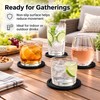 Non-Slip Silicone Drink Coasters Set of 6 – Heat-Resistant Table
