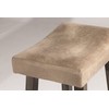 Hillsdale Furniture Saddle Counter Stool, Rustic Gray