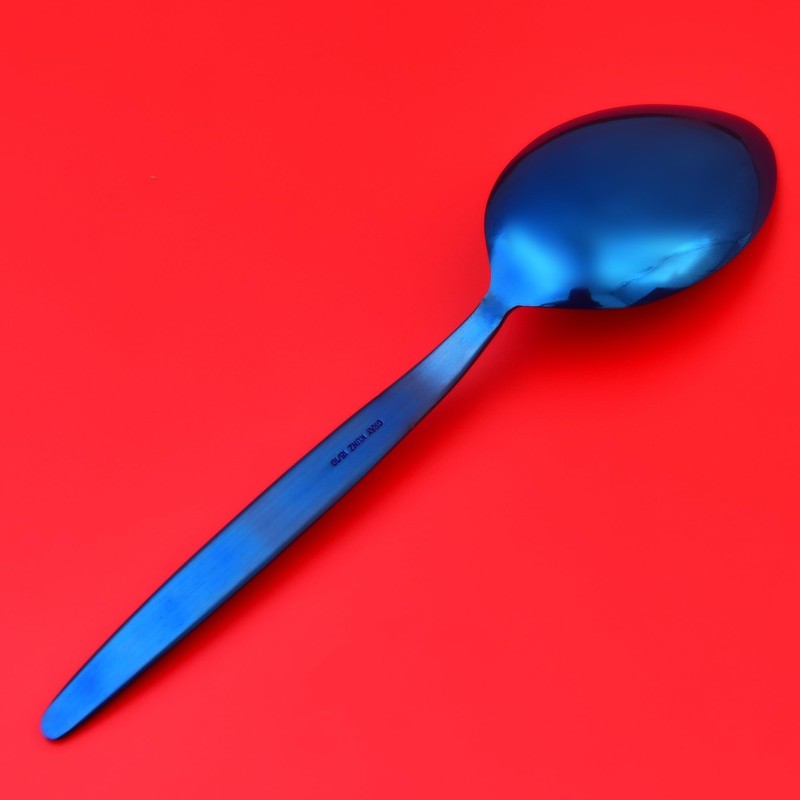 BNAZIND Gray Kunz Spoons Serving Spoon 18/10 Stainless Steel Titanium