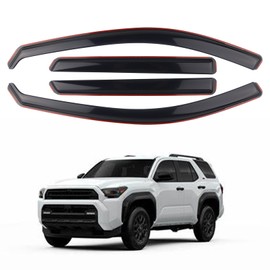 SAOKNCE 4 Pieces in-Channel Extra Durable Rain Guards Fit for 2025 2026 Toyota 4Runner,Window Deflectors,Window Visors (Smoke Black)